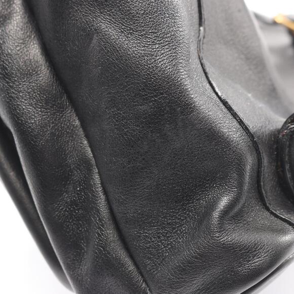 Gucci Bamboo Backpack/Handbag, Leather, Women's, Black, 003 2058 0016